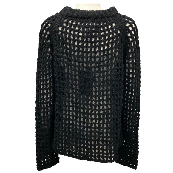 ZADIG & VOLTAIRE DELUXE BLACK MASSIMO HOOK DEFILE SWEATER - Picture 3 of 5